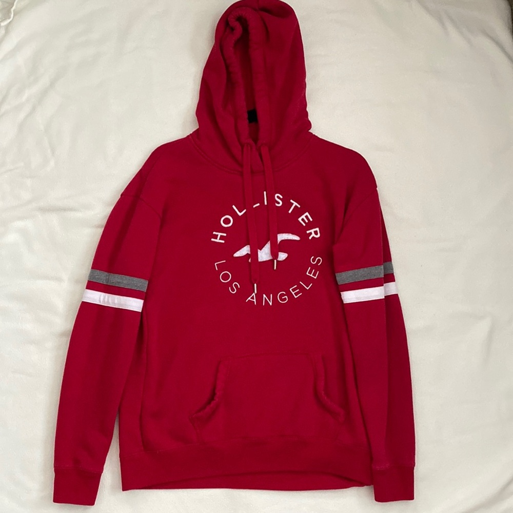 Hollister Logo Hoodie Size M